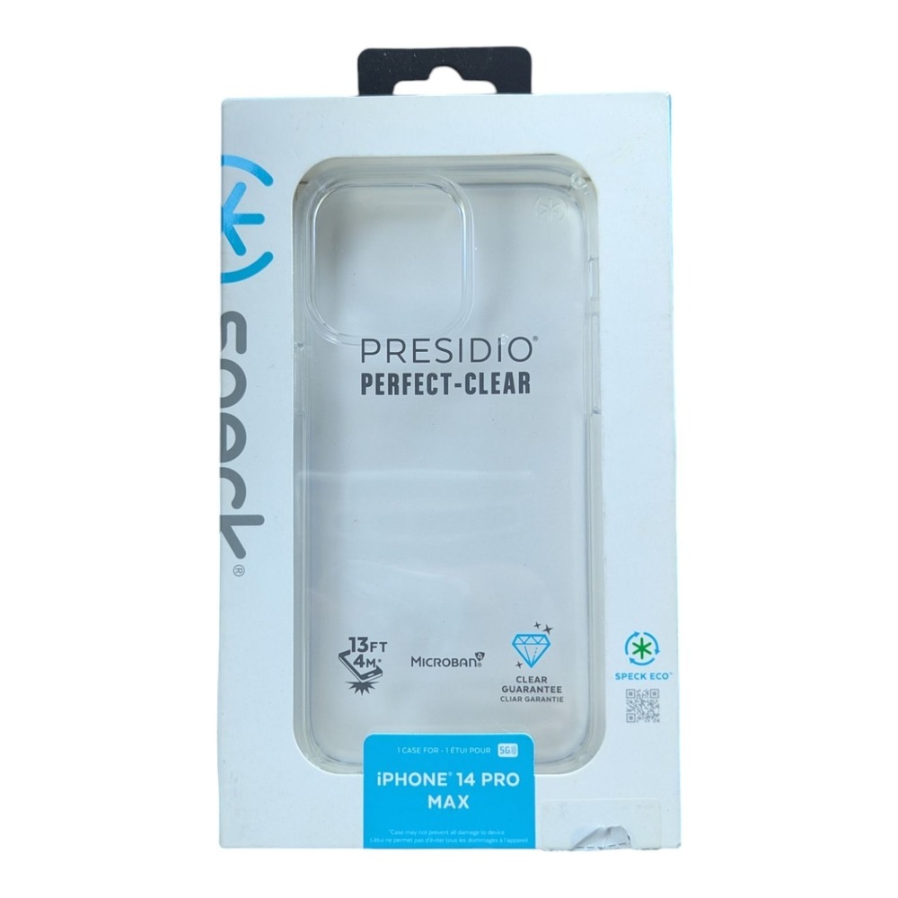 P7. Speck Presidio Perfect-Clear Case For Apple iPhone 14 Pro Max - Open Box